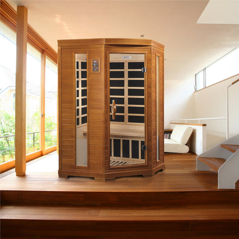Essential Collection Heming 2-person Corner Infrared Sauna