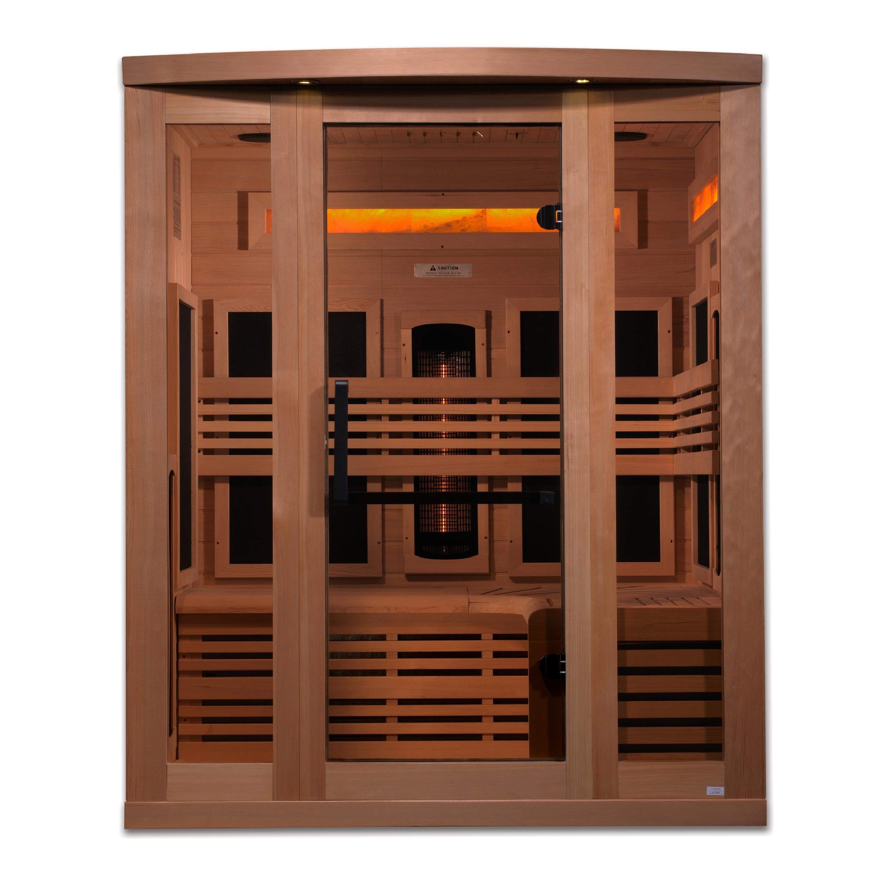 Golden Designs Reserve Series 3-Person Full Spectrum Infrared Sauna (GDI-8230-01)