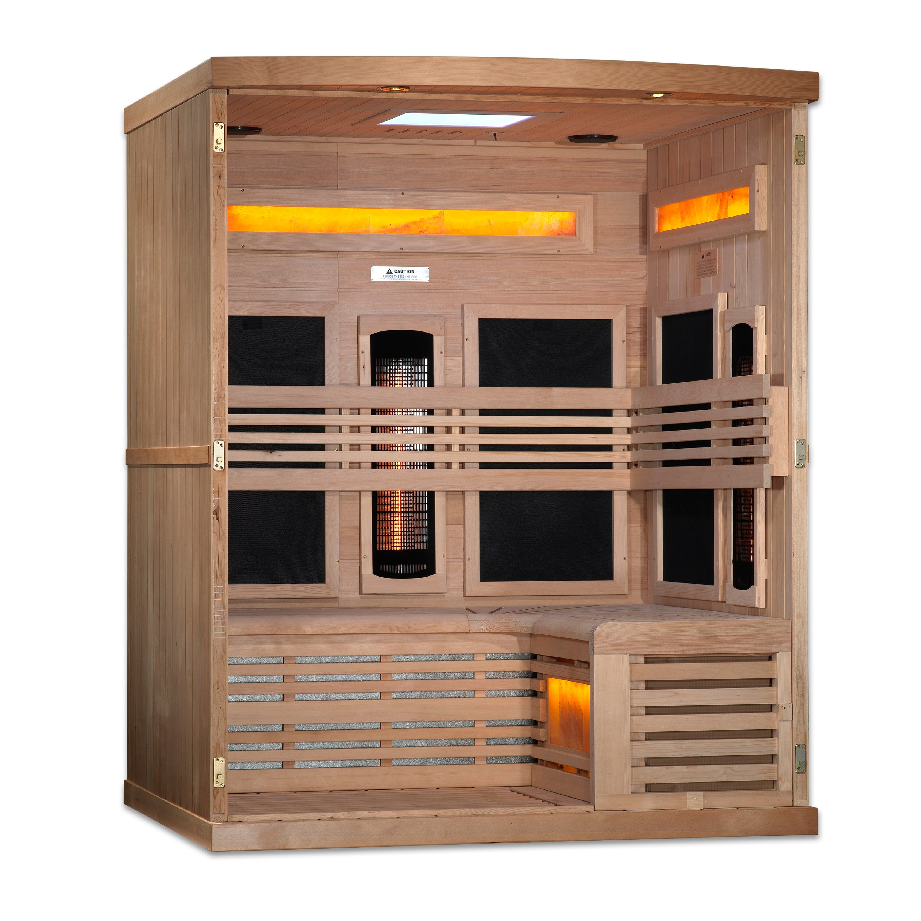 Golden Designs Reserve Series 3-Person Full Spectrum Infrared Sauna (GDI-8230-01)